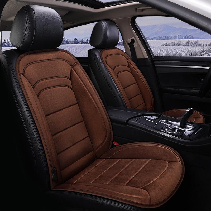 Universal Imitation Cashmere Heated Seat Cushion - Smart 12v/24v for Cars and Chairs