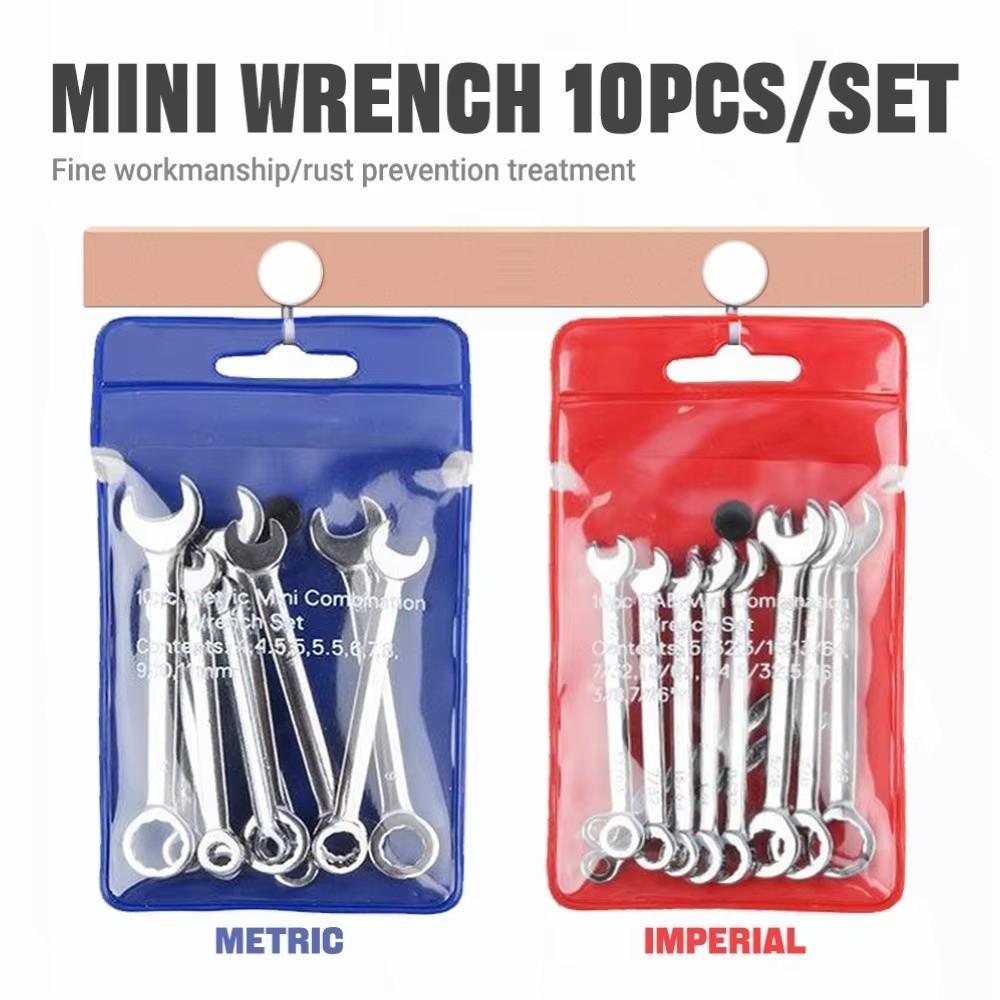 Double Ended Miniature Wrench Set 4-11mm Range Double End Wrench Set Mechanical Maintenance