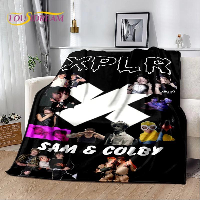 3D Sam and Colby XPLR Boys Soft Flannel Blanket for Bed Bedroom Sofa Picnic,Throw Blanket for Cover Outdoors Leisure Gift Kids