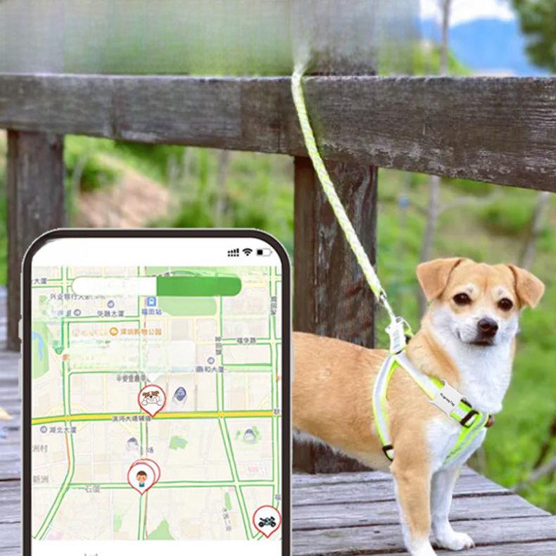 Pet Tracker Collar: Anti-Lost Dog Locator with Airtag Positioning