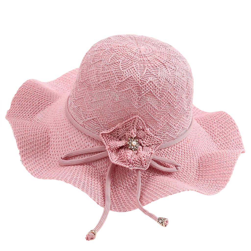Ladies' Fashionable Flower Sun Hat, Breathable And Fashionable Beach Hat