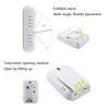Compact Digital Temperature Humidity Monitor Wall Mountable Wireless Sensor With 24H Data Records And Low Battery Alerts