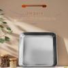 ZISIZ Thickened Stainless Steel Square Tray