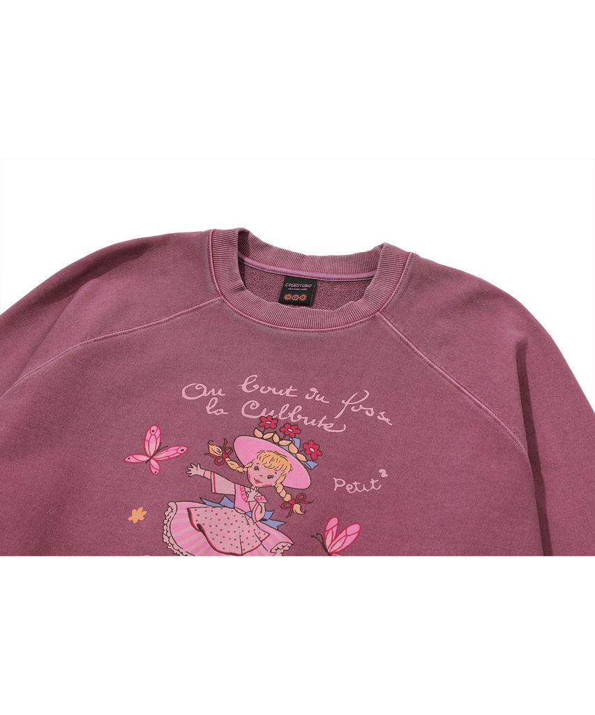 CPGN STUDIO Petit Lily Raglan Pigment Sweatshirt Dusty Pink