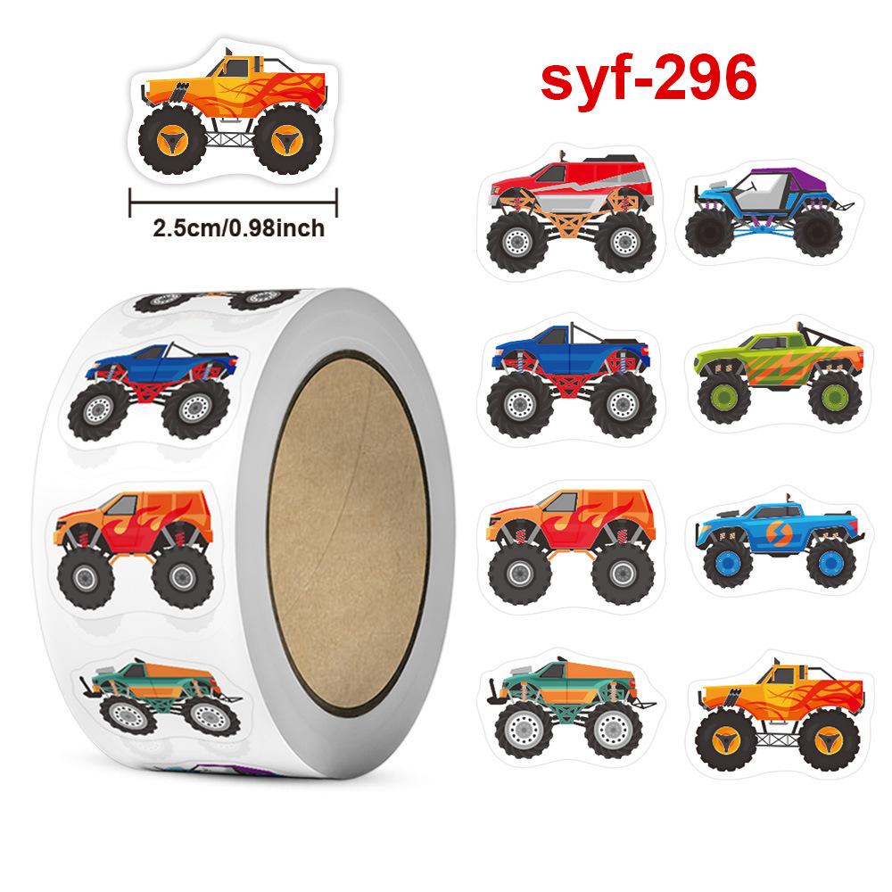 500Pcs 1 Rolls 2.5Cm1Inch Children'S Toy Stickers Shaped Sticker Decoration Gift Box Sticker Label Stationery