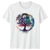 Tree Of Life Moon Watercolor TShirt Tree Of Life Nature Gift For Him And Her