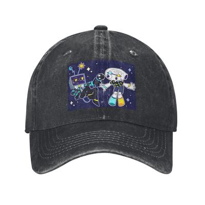 Dandys World Vee And Shelly Men Women Baseball Caps Catoon Distressed Denim Hats Cap Outdoor Activities Adjustable Snapback Cap