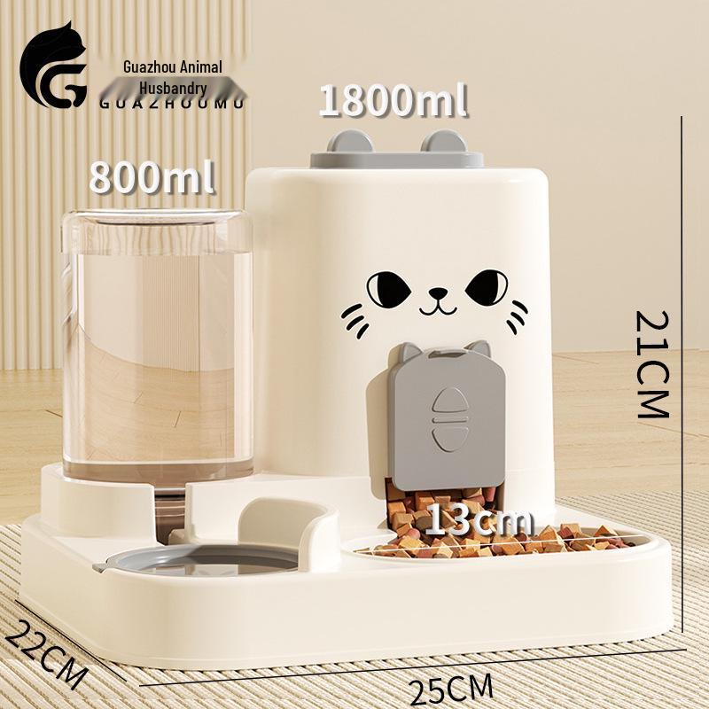 

Корм для животных: Интегрированная миска для кошек и собак для сухого/влажного корма и воды с местом для хранения