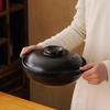 Uto Black Glaze Clay Pot Casserole
