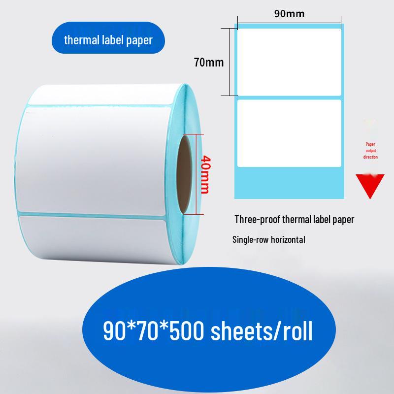 Durable Self-Adhesive Thermal Label Paper for Electronic Scales - Barcode Stickers (Sizes: 80x60, 50x40, 30)