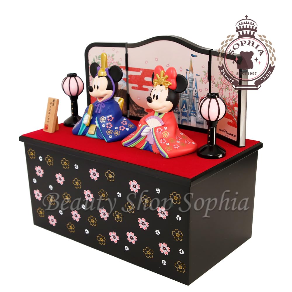 Mickey Minnie Dolls Hina Dolls with Stand 2024 Latest to Tokyo Disney Hina Matsuri Hina Dolls Hina Matsuri Hina Decorations Hina Dolls Peach Festival