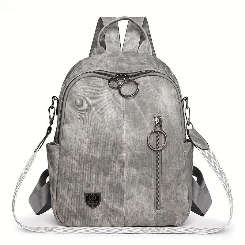 

Backpack women s new trendy Korean version light fashion versatile women s bag large capacity leisure commuter travel backpack серый