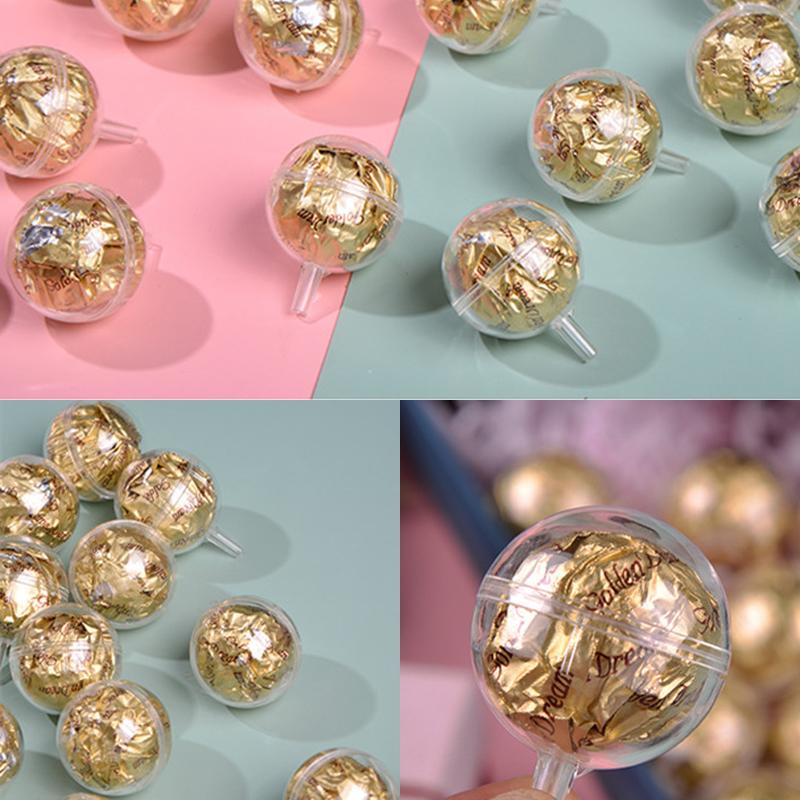 10/20/30/50 szt. Przezroczyste Pudełko na Czekoladki Wkładka na Trufle Pudełka na Cukierki w Kształcie Kwiatów Bukiet Pudełko do Pakowania Prezentu na Walentynki