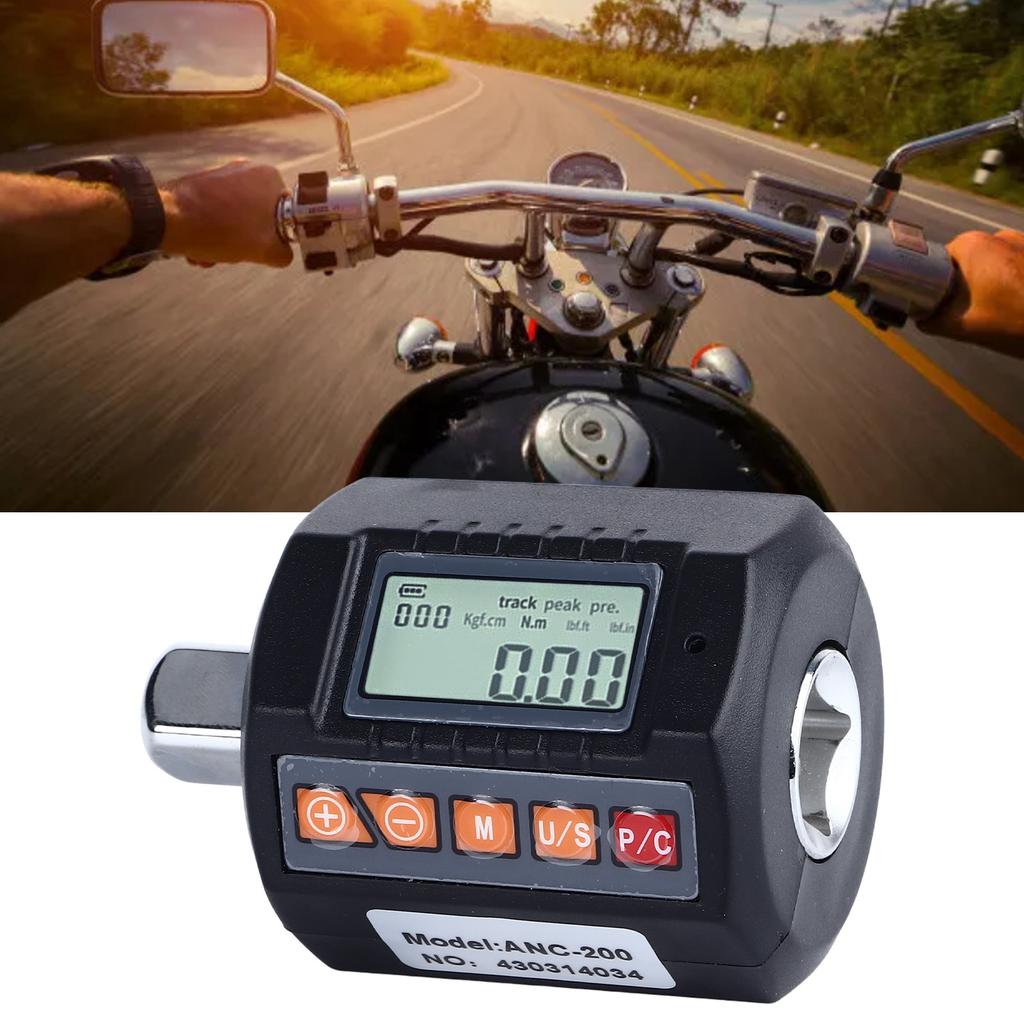 Digitalanzeige Drehmomentmesser Ton Licht Alarm Hohe Genauigkeit Tragbarer Drehmomentschlüssel Adapter für Ho