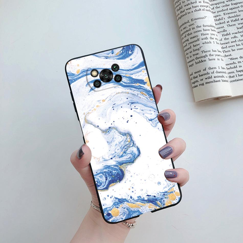Cute Cartoon Cat Case For Poco X3 Pro Pocox3 X 3 NFC Back Cover Soft Silicone Matte Protective Funda For Xiaomi Poco X3 Pro Bag