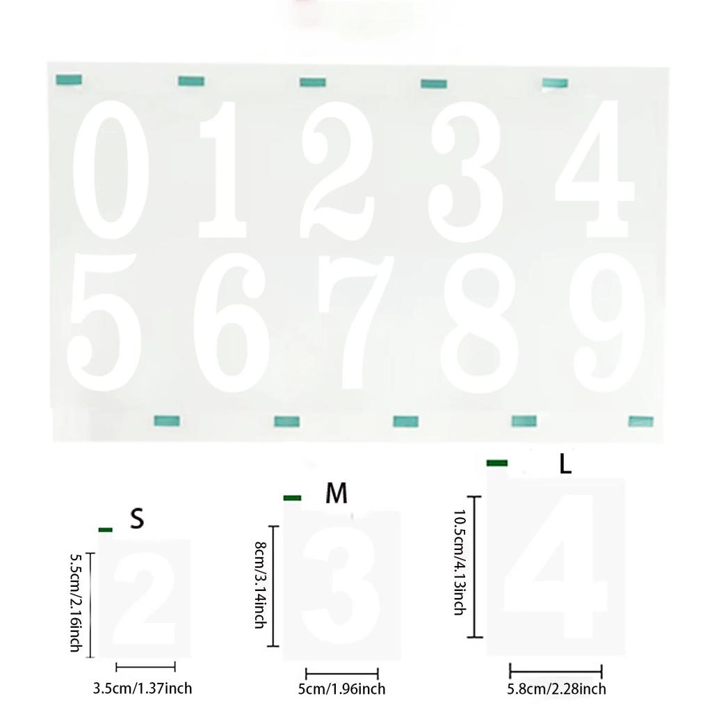 Reflektierende Digitalaufkleber Briefkastenaufkleber und Reflektierende digitale Etiketten zur Kennzeichnung von Hausnummern und Adressnummern für das Homeoffice