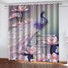 Digital Printing Peacock Animal Series Sunshade Curtains Living Room Bedroom Home Decoration Colored Feather Pattern Curtains