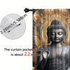 2pcs, 2D flat Window Treatment Curtains figure of the Buddha Blackout Polyester Birthday Party Use for Party Decor bedroom decor