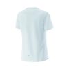 Li Ning Running Series Solid Color Round Neck Comfortable Breathable Versatile Short Sleeve T-Shirt Women Tops Cloud-Porcelain-Blue ATSV366-3