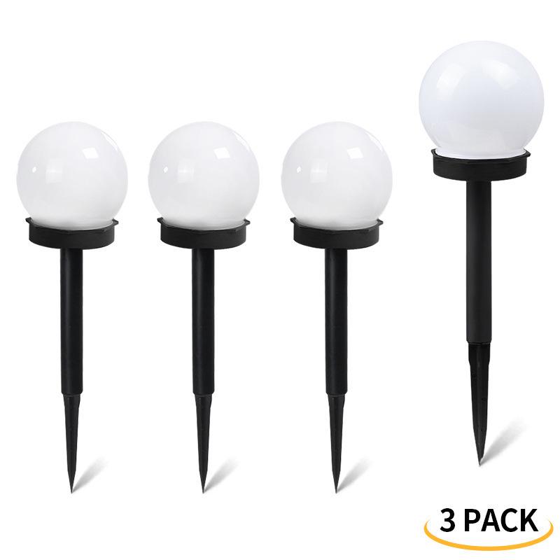 

Солнечный светодиодный водонепроницаемый уличный декоративный газонный светильник Small White Ball - Warm Light