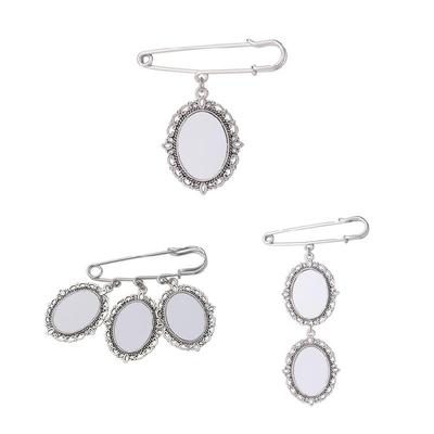 Lace Frame Oval Aluminum Sheet Photo Frame Pendant Suitable for Holiday Craft
