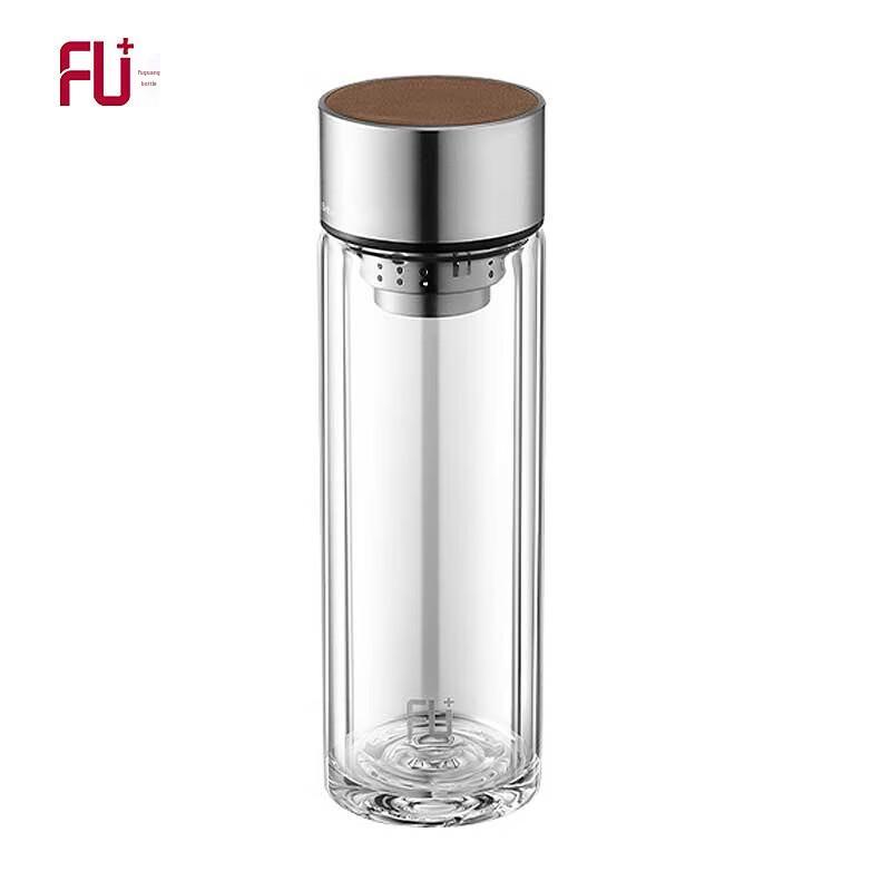 Fuguang Double-Layer Glass Tea Infuser Bottle 310ML