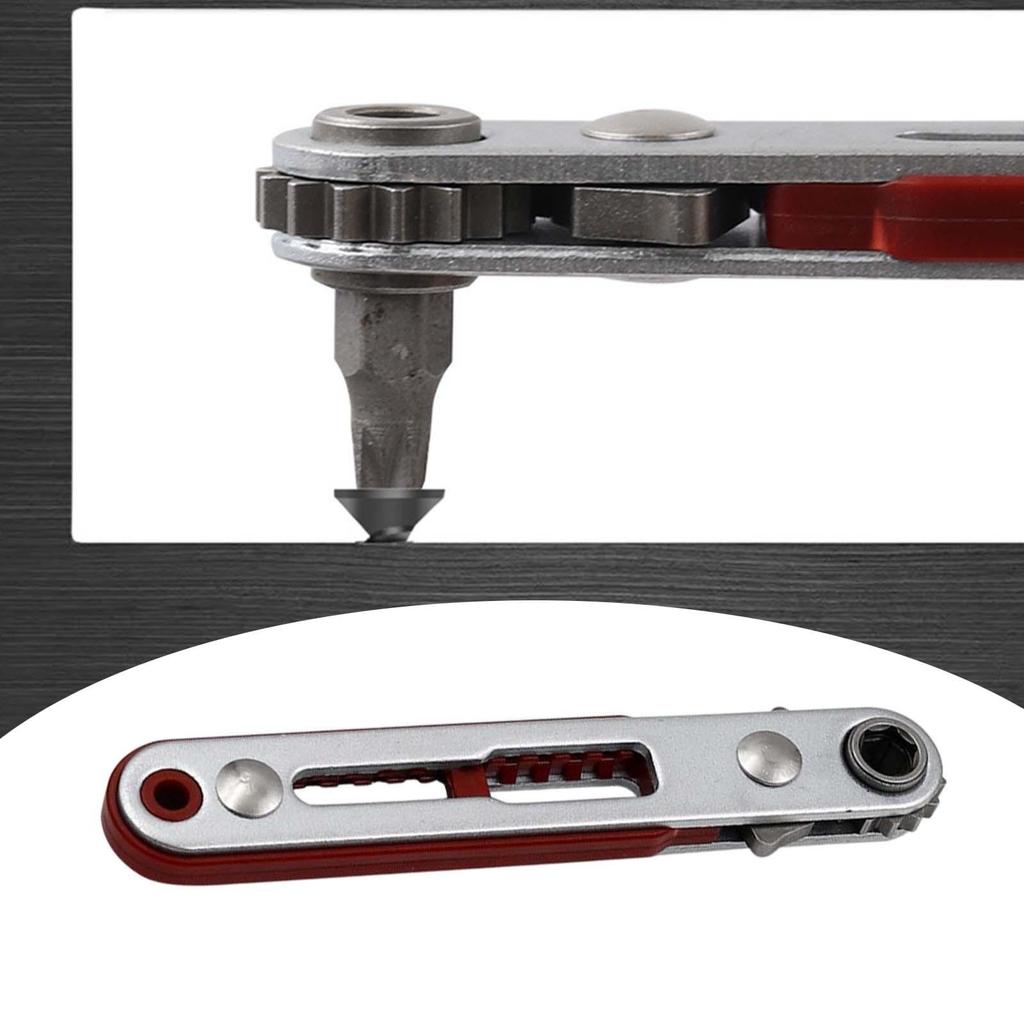 Low Profile Head Ratchet Wrench Double Head Offset Ratcheting Screwdriver