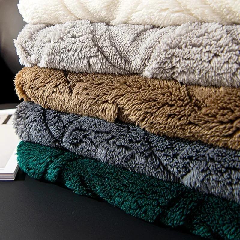 1pc Warm Solid Color Sofa Cushion Mat Four Seasons Universal Non-slip Anti-dirt Sofa Towel Couch Slipcover for Living Room Home