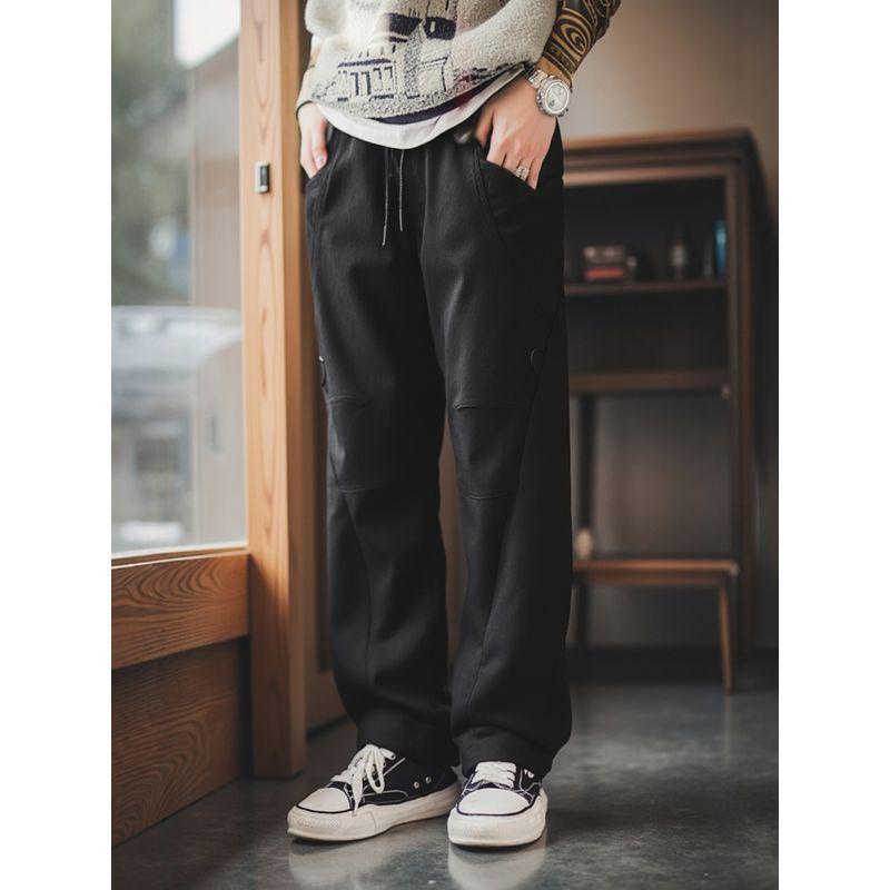 Outdoor Mountain-Style Functional Paratrooper Cargo Pants for Men, Spring and Autumn Wide-Leg Pants, Foreign Trade Men's Loose Casual Long Pants