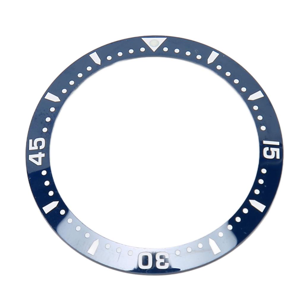 Ceramic Watch Bezel Ring Professional 38.6mm Watch Bezel Insert Replacement Parts Accessory for Repairer Blue Base