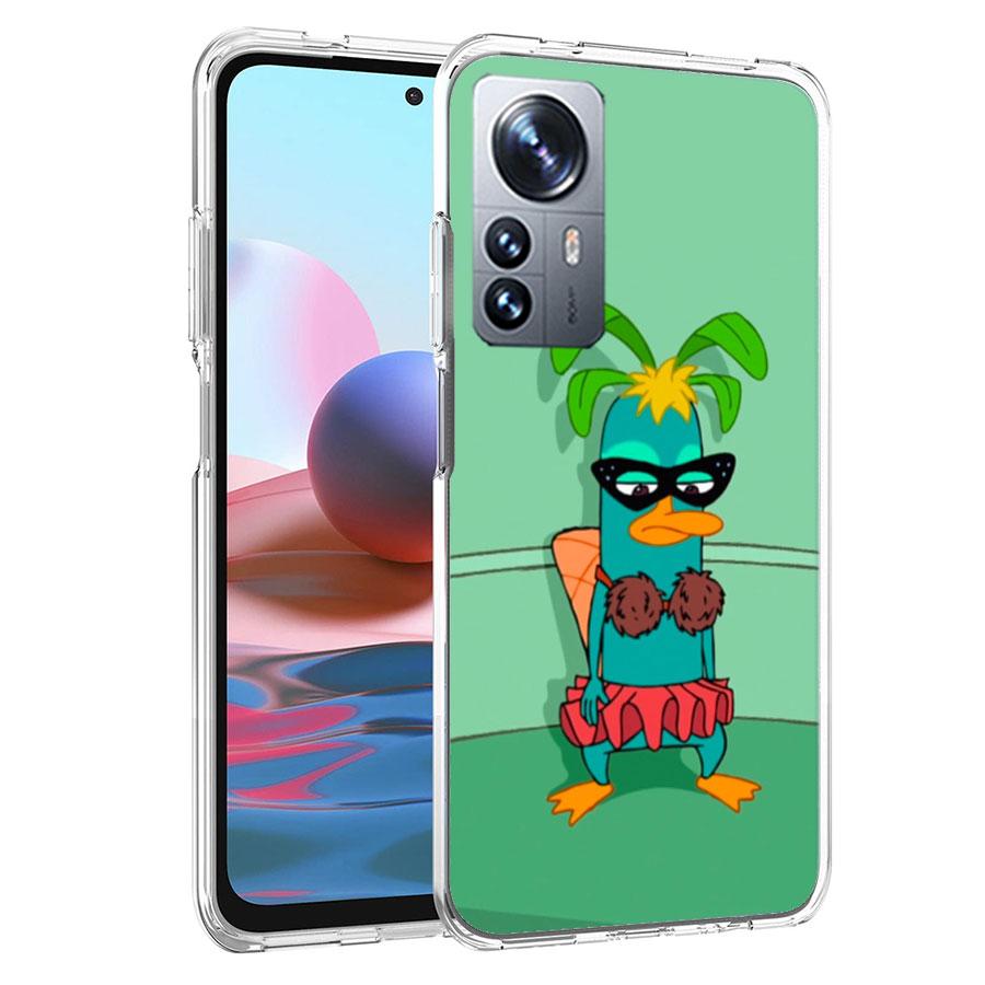 Cartoon Perry The Platypus Phone Case For Redmi Note 13 Pro Plus 14 Pro+ 12S 12 11S 11T 11E 11 10S 10 9S 9 Xiaomi Capa TPU