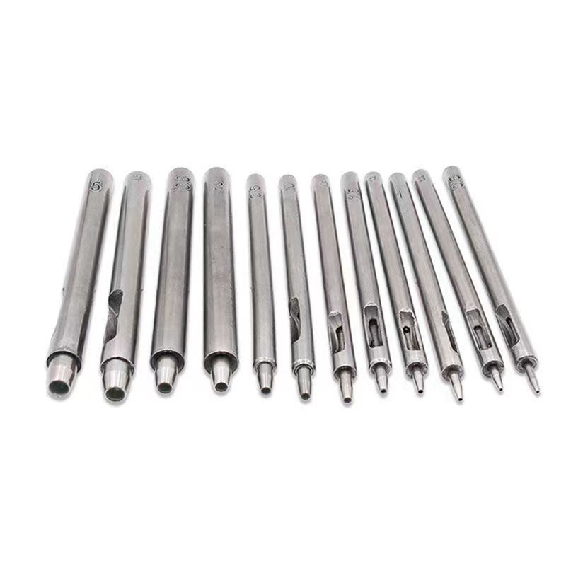 M-Modern-Leather Punching And Punching Set Leather Carving Punching Tool Set DIY Tool 0.5-5Mm Multi-Specification серебряный