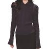 Elegant Style Beautiful Solid Color Lapel Long-sleeved Sweater Women's Autumn New Simple Slim Slim Shirt