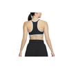 Nike Swoosh On The Run Logo Color Block Medium Support Lightweight Inner Pocket Sports Bra Women underwear Black DV9915-010