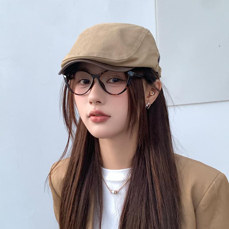 Retro Anti-duck Tongue Beret Children Summer Painter Newsboy Hat Simple Versatile Face Small Forward Hat