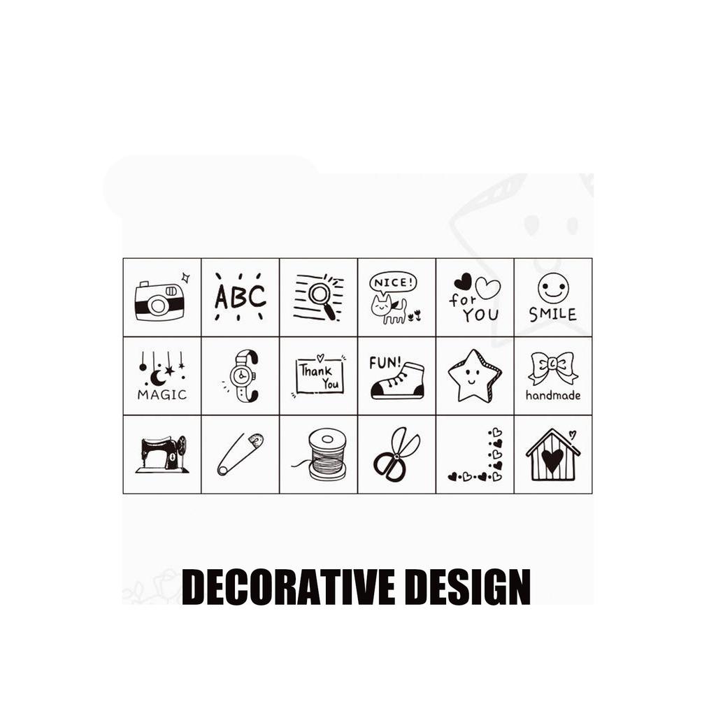 Yotijay 18 Pieces  Stamps Wooden Rubber Stamps For Painting Journals Card Making