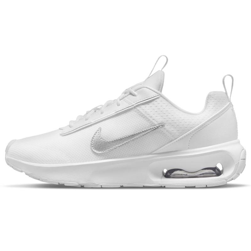 Nike Air Max Intrlk White Metallic Silver Women's Sneakers Casual Shoes DV5695-100