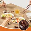 3PCS Natural Wood Spoon Chopstick Fork For Kitchen Home Kids Travel Office School Hand Polished Smooth Finish Lightweight Tools