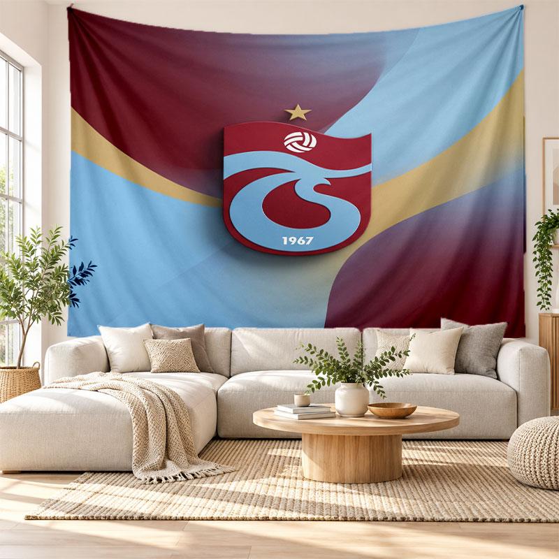 Tapiz de Pared del Trabzonspor FC, Colgante de Pared de Tela Suave, Fondo Decorativo Para Dormitorio Arte de Pared para el Hogar