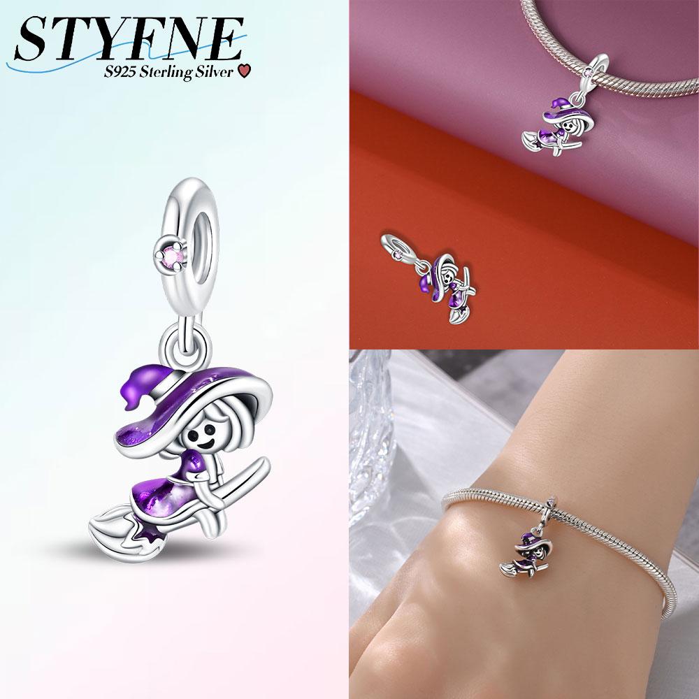 Copper Halloween Skull Bat Pumpkin Boutique Pendant Fit Original Bracelet Charm Beads Necklace Diy Female Jewelry