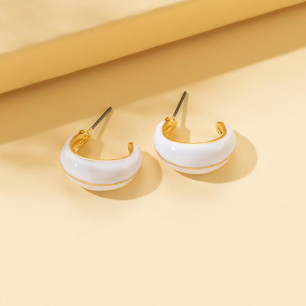 Elegant Fashionable Geometric Pearl Earrings Stylish Summer Jewelry For Women