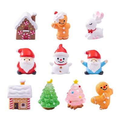 Shatterproof Christmas Crystal Ball Ornament Santa Claus Snowman Resin Craft Creative Design For Home Office Decor