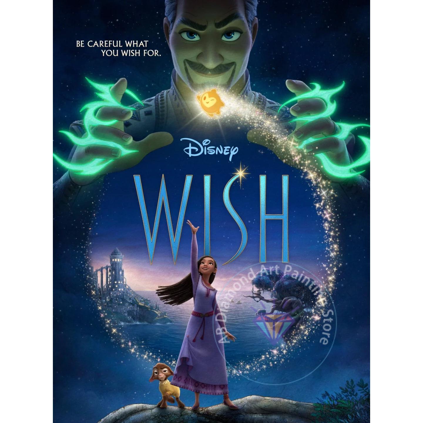 

Princess Asha Star Wish Diamond Painting Kit 5D DIY Diamond Embroidery Cross Embroidery Handmade Art Gift Crafts Round 20x30cm