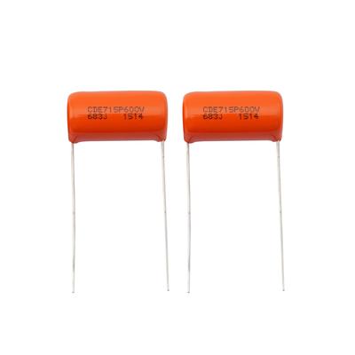 CDE Sprague Orange Drop Polypropylene 715P 683J 600V Capacitors of 0.068uF Guitar/Bass (Pack 2)