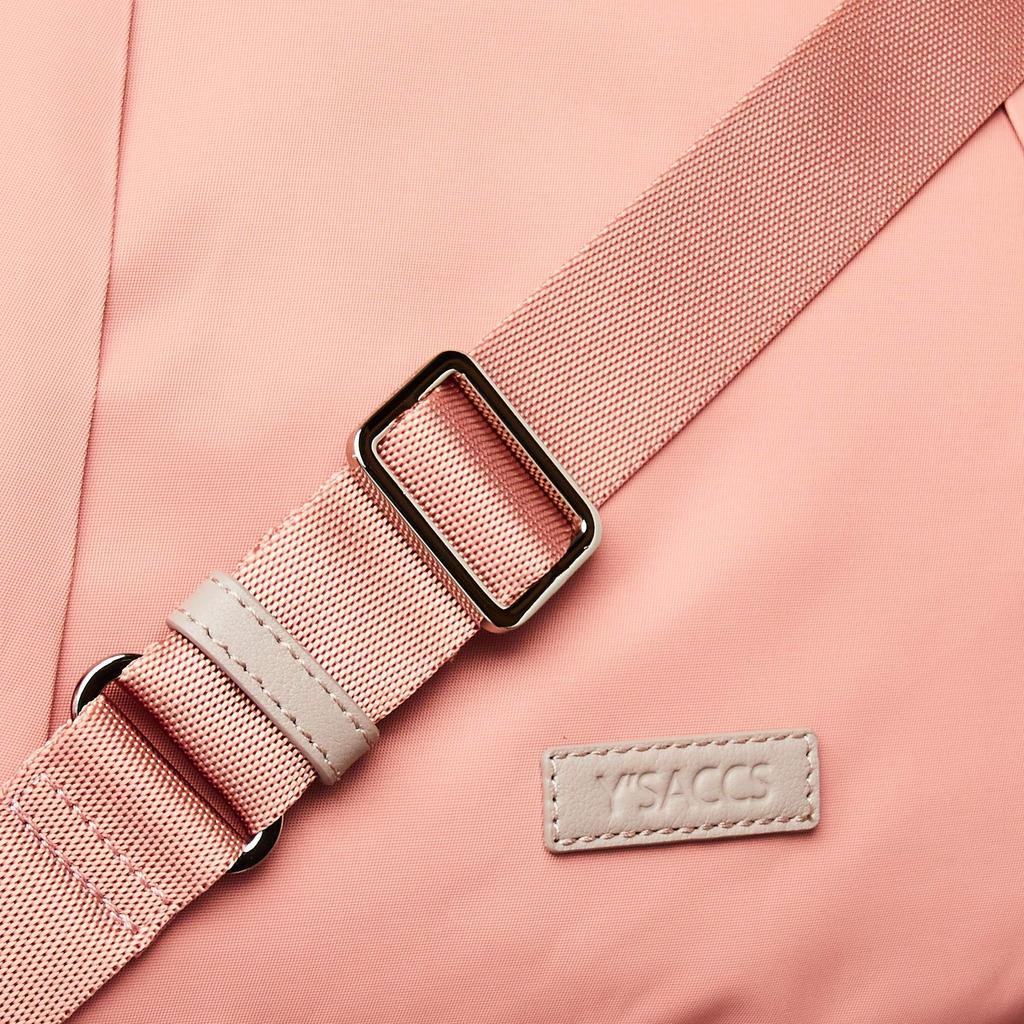 Recycled Nylon Front Tuck 2way Tote M Size Coral [Isaac] Y01-02-03