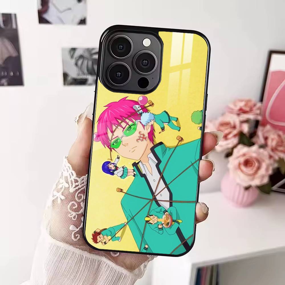 S-Saiki Anime Kusuo Phone Case For iPhone 17,16,15,14,13,12,Plus,Pro,Max For Magsafe Magnetic Wireless Charge