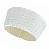 White Knit Fabric Tree Skirt with Balanced Diameter and Proportional Height Coverage for Standard Tree Trunk Areas