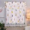 1 Pc Self-adhesive Blackout Curtains Cartoon Pattern Window Drapes  Rental Housing