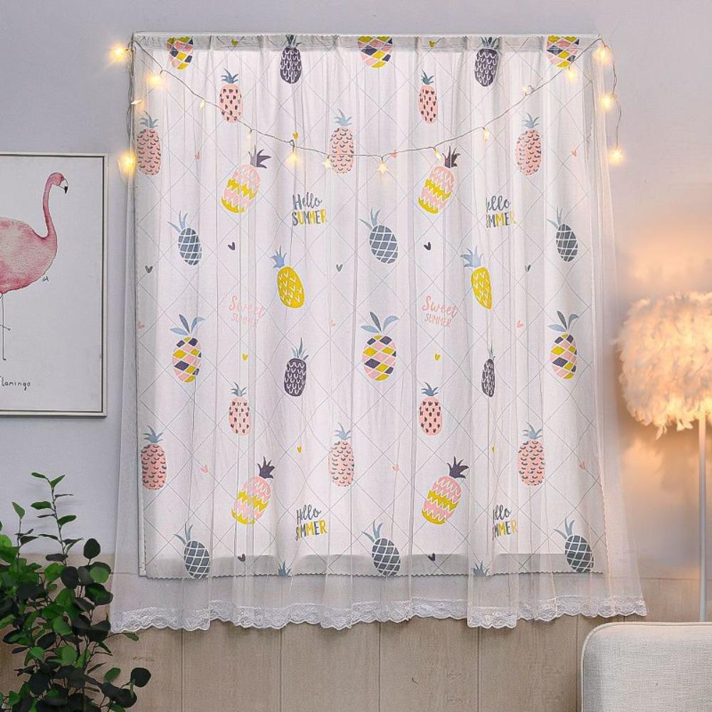1 Pc Self-adhesive Blackout Curtains Cartoon Pattern Window Drapes  Rental Housing