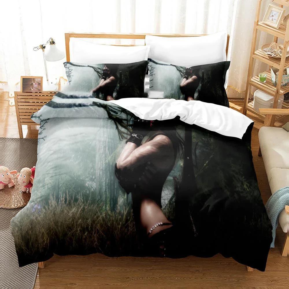 3D Printed Skyrim Bedding Set Elder Scrolls Duvet Cover Bedroom Comforter Covers Single Twin King Size Quilt Cover Home 2/3PCS